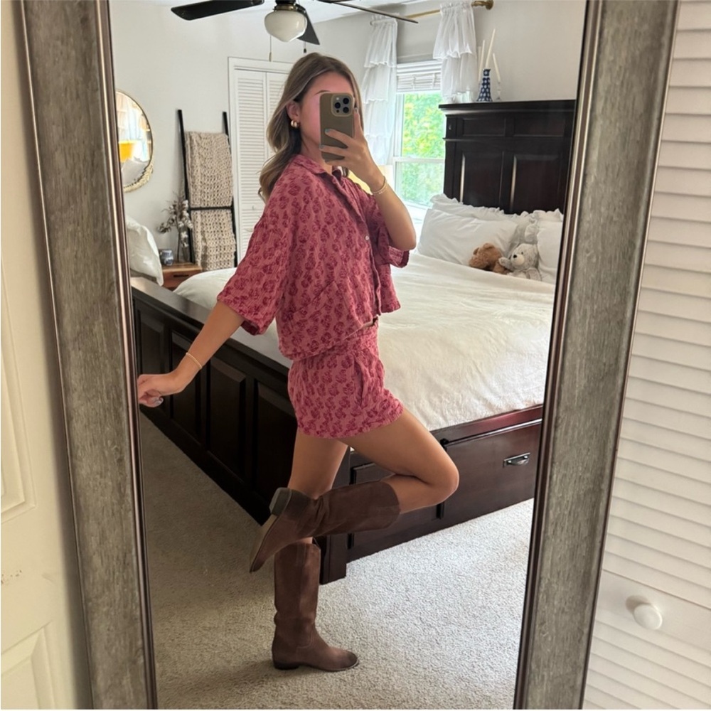 Zara Pink Button Down Shirt - Picture 4 of 13
